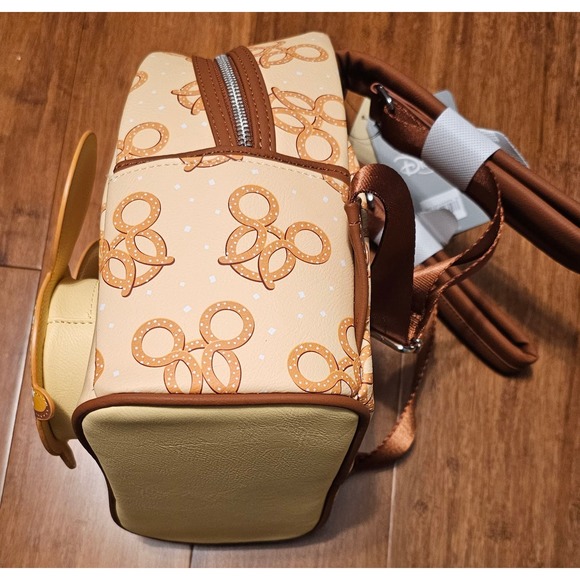 Disney Parks Mickey Mouse Pretzel Scented Loungefly Mini Backpack - Picture 3 of 8